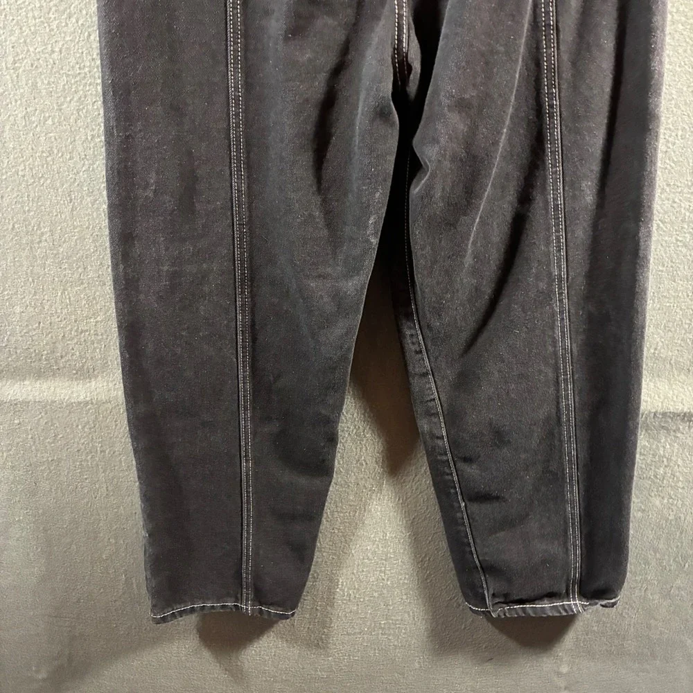 y2k women Jeans small Acid Wash Contrast Stitch High Rise whimsygoth skater